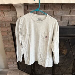 Men's Gray Long Sleeve Tee